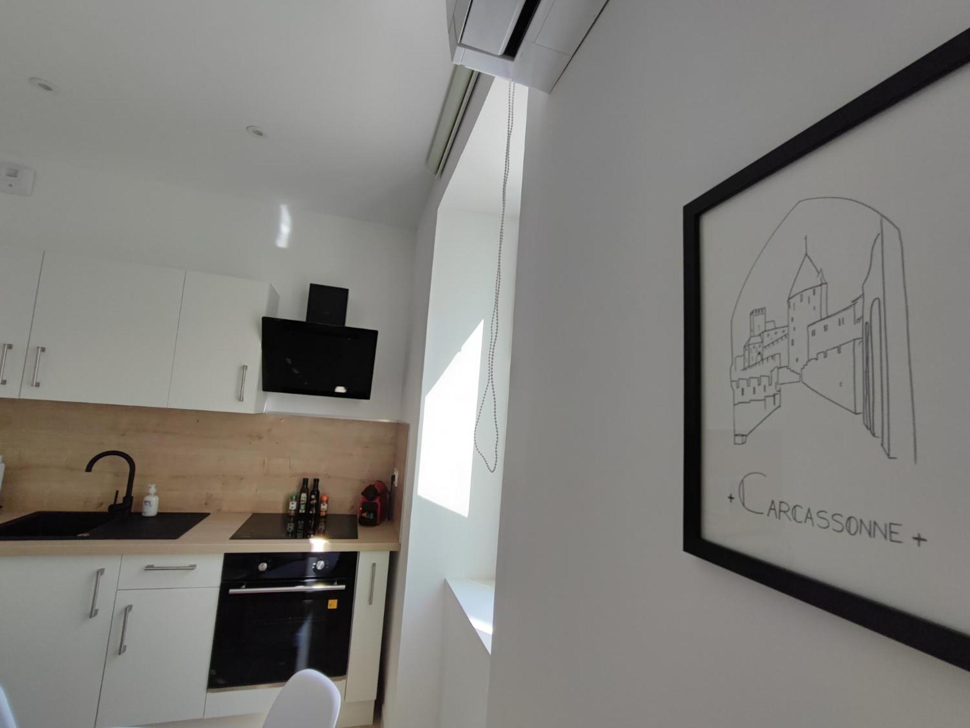 Pause Entre Cite Et Bastide *Clim *Wifi *Smart Tv Apartment Carcassone Exterior photo